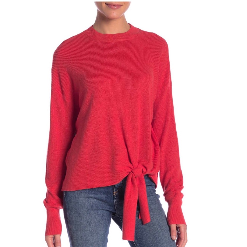 NWT Abound Solid Tie Front Sweater